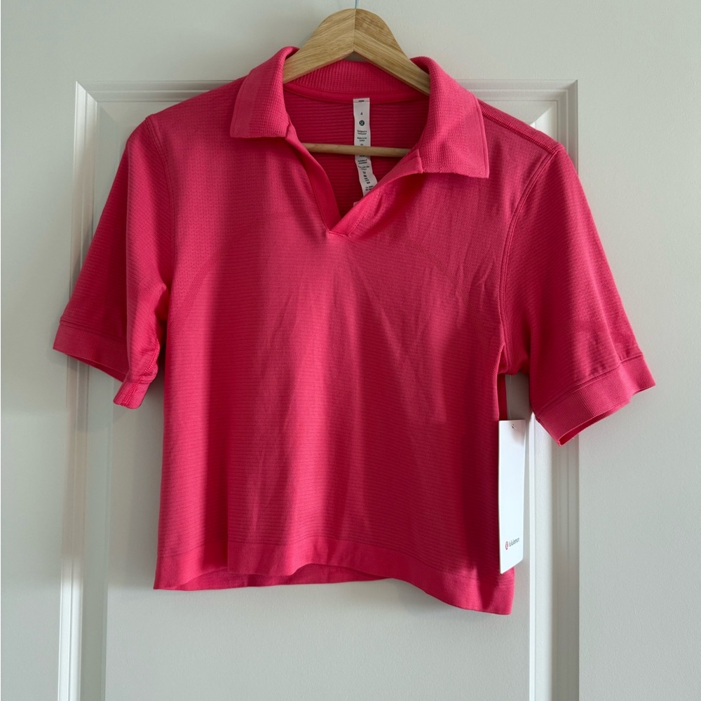 Lululemon Swiftly Tech Relaxed Fit Polo Shirt Size 4 LIPG/LIPG NWT